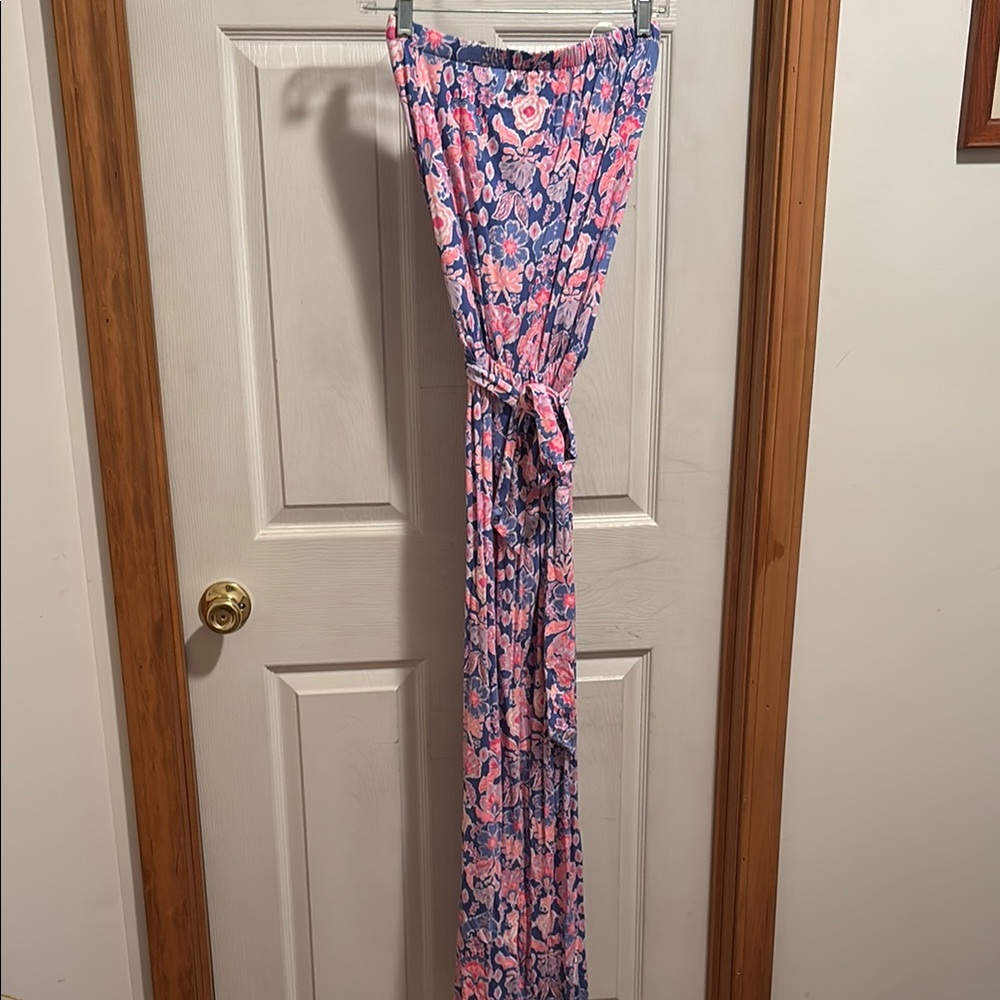 Lilly Pulitzer Pink and Blue Floral Dress